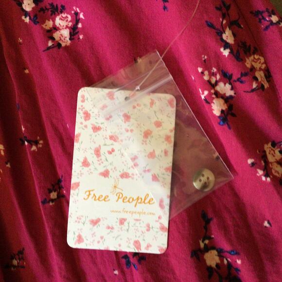 Free People Paloma Printed Blouse Sz XS - Picture 9 of 11